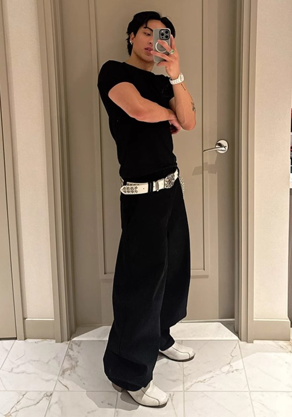 DND4DES丨Rhinestone Buckle Belt - PSYLOS 1, DND4DES丨Rhinestone Buckle Belt, Belt, DND4DES•JAPAN, PSYLOS 1